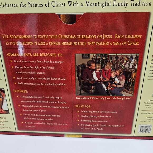 Christmas Holiday Family Life Adorenament Ornaments Story Book Jesus Advent 2001 - Picture 13 of 16